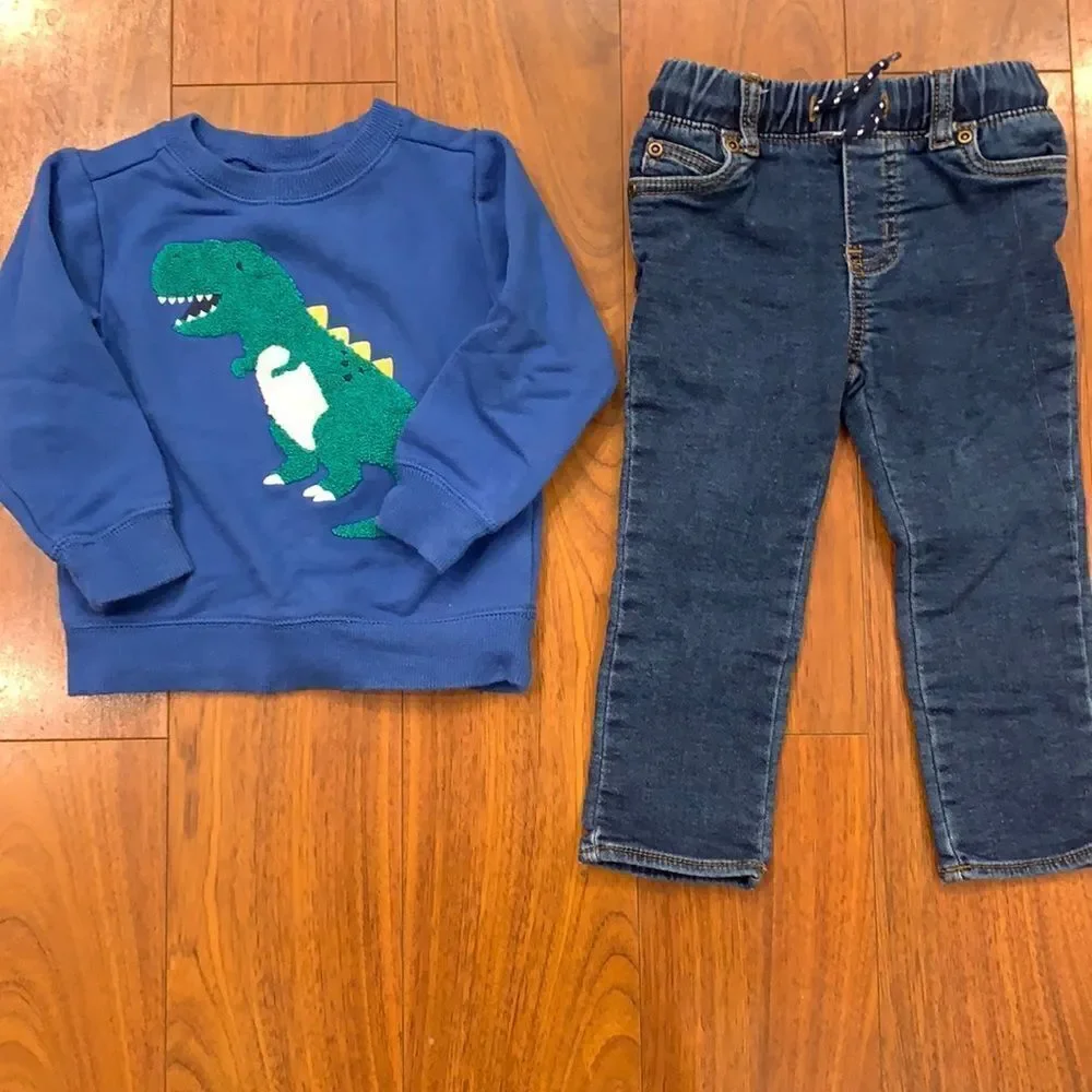 Carter’s Sweatshirt & Jeans Size 2T